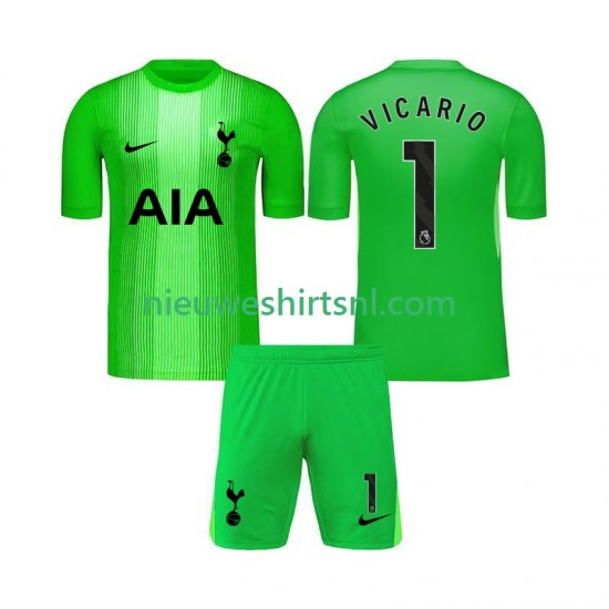 Tottenham Hotspur Kind Shirt met Bedrukking Doelman Guglielmo Vicario 1 Thuis 2025-2026 Korte Mouw