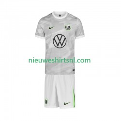 VfL Wolfsburg Kind Shirt met Bedrukking Uit 2025-2026 Korte Mouw