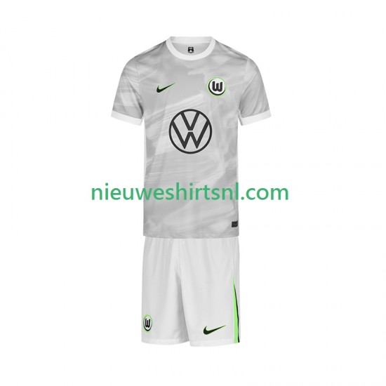 VfL Wolfsburg Kind Shirt met Bedrukking Uit 2025-2026 Korte Mouw