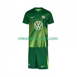 VfL Wolfsburg Kind Shirt met Bedrukking Thuis 2025-2026 Korte Mouw