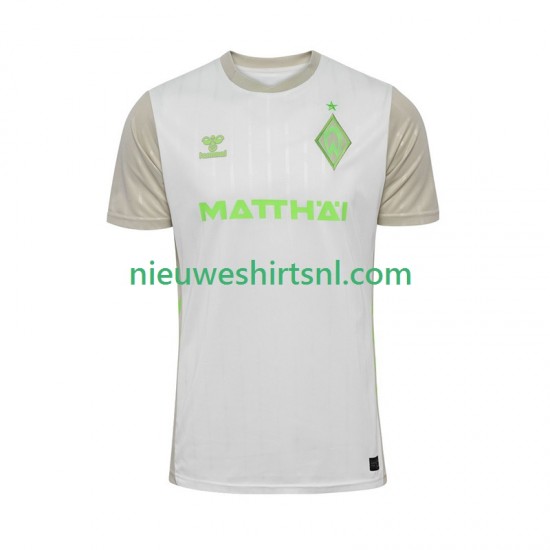 Heren Shirt met Bedrukking Werder Bremen Uit 2025-2026 Korte Mouw