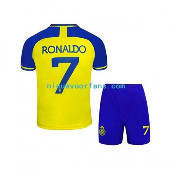 Kind Shirt met Bedrukking Al-Nassr Ronaldo 7 Thuis 2022-2023 Korte Mouw