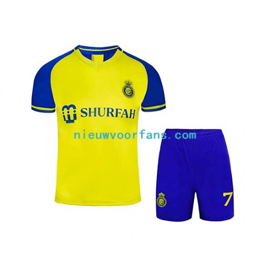 Kind Shirt met Bedrukking Al-Nassr Ronaldo 7 Thuis 2022-2023 Korte Mouw