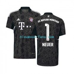 FC Bayern München Heren Shirt met Bedrukking Doelman Manuel Neuer 1 Uit 2022-2023 Korte Mouw