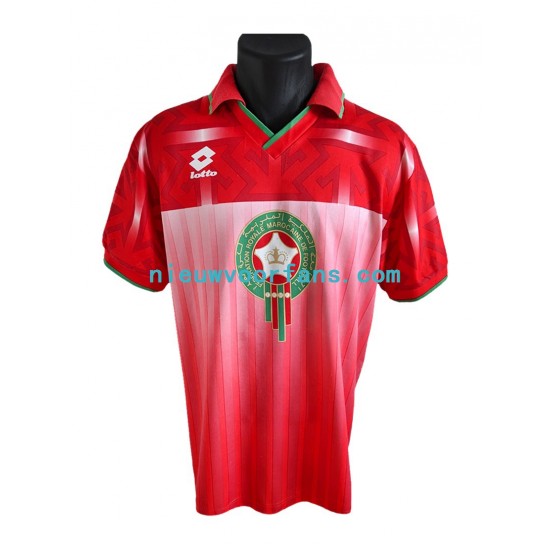 Marokko Heren Shirt met Bedrukking Retro Thuis 1994 Korte Mouw