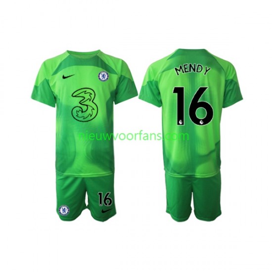 Chelsea Kind Shirt met Bedrukking Doelman Edouard Mendy 16 Derde 2022-2023 Korte Mouw