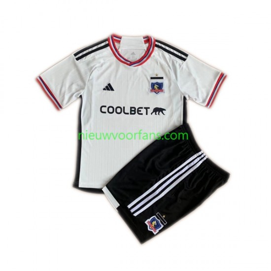 Colo-Colo Kind Shirt met Bedrukking Thuis 2023 Korte Mouw