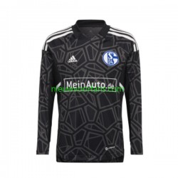 FC Schalke 04 Heren Shirt met Bedrukking Doelman Thuis 2022-2023 Lange Mouw