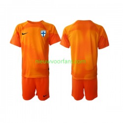 Finland Kind Shirt met Bedrukking Doelman Thuis 2022-2023 Korte Mouw