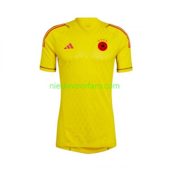 Duitsland Heren Shirt met Bedrukking Doelman Uit WK 2022 Korte Mouw