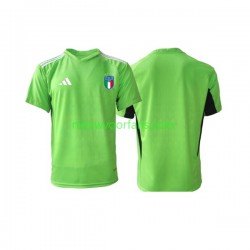 Italië Heren Shirt met Bedrukking Doelman Thuis 2023 Korte Mouw