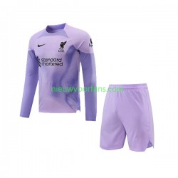 Liverpool Kind Shirt met Bedrukking Doelman Thuis 2022-2023 Lange Mouw