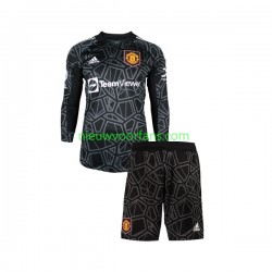 Manchester United Kind Shirt met Bedrukking Doelman Uit 2022-2023 Lange Mouw