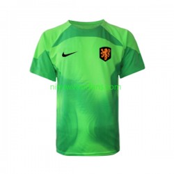 Nederland Heren Shirt met Bedrukking Doelman Uit WK 2022 Korte Mouw