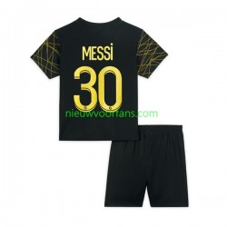 Paris Saint-Germain Kind Shirt met Bedrukking Lionel Messi 30 Vierde 2022-2023 Korte Mouw