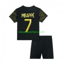 Paris Saint-Germain Kind Shirt met Bedrukking Mbappé 7 Vierde 2022-2023 Korte Mouw
