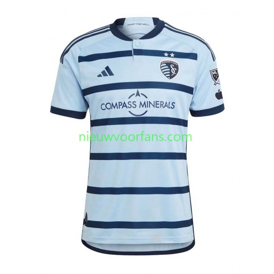 Sporting Kansas City Heren Shirt met Bedrukking Thuis 2023-2024 Korte Mouw