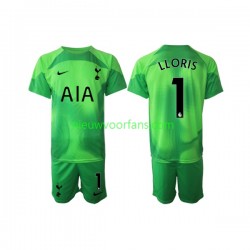 Tottenham Hotspur Kind Shirt met Bedrukking Doelman Hugo Lloris 1 Uit 2022-2023 Korte Mouw