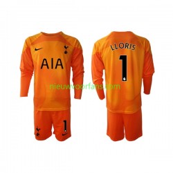 Tottenham Hotspur Kind Shirt met Bedrukking Doelman Hugo Lloris 1 Derde 2022-2023 Lange Mouw