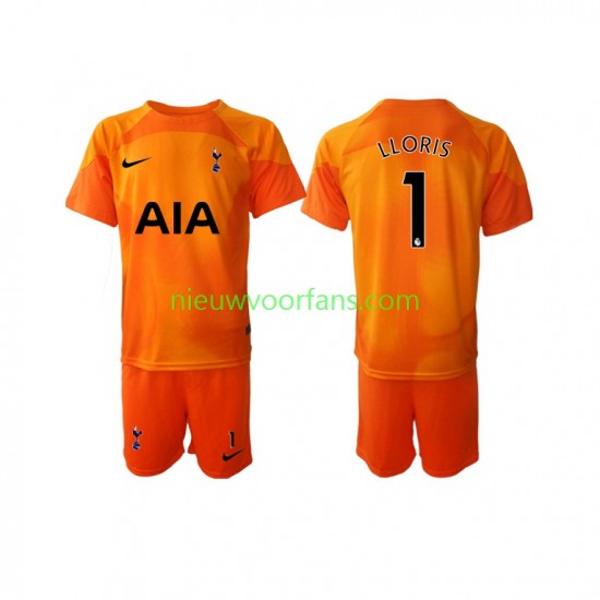 Tottenham Hotspur Kind Shirt met Bedrukking Doelman Hugo Lloris 1 Derde 2022-2023 Korte Mouw