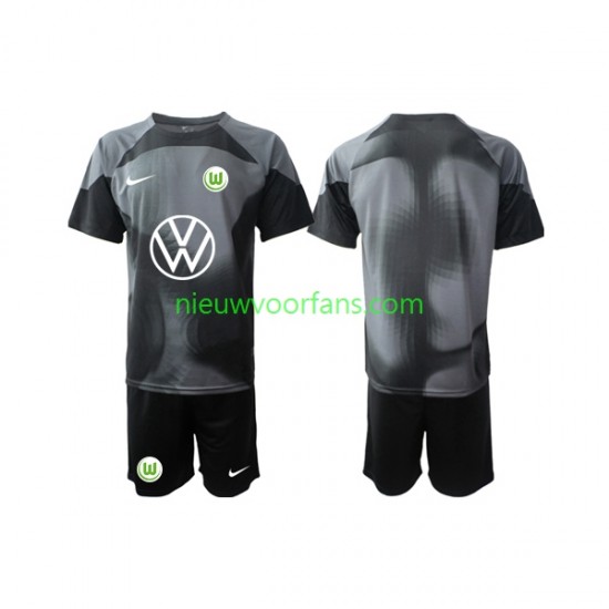 VfL Wolfsburg Kind Shirt met Bedrukking Doelman Thuis 2022-2023 Korte Mouw