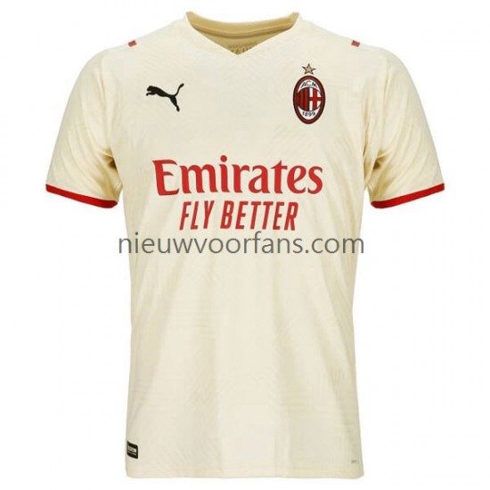 AC Milan Heren Shirt met Bedrukking Uit 2021-2022 Korte Mouw