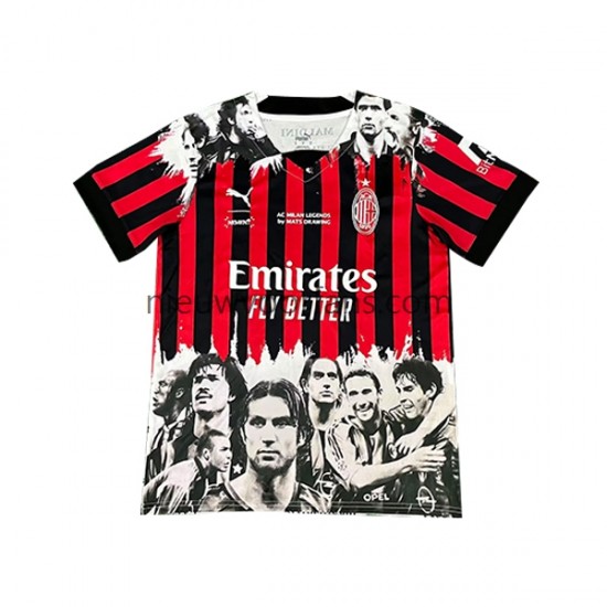 AC Milan Heren Shirt met Bedrukking Commemorative Edition Thuis 2022-2023 Korte Mouw