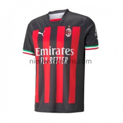 AC Milan Heren Shirt met Bedrukking Thuis 2022-2023 Korte Mouw