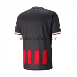 AC Milan Heren Shirt met Bedrukking Thuis 2022-2023 Korte Mouw