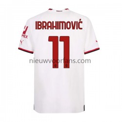 AC Milan Heren Shirt met Bedrukking Ibrahimović 11 Uit 2022-2023 Korte Mouw