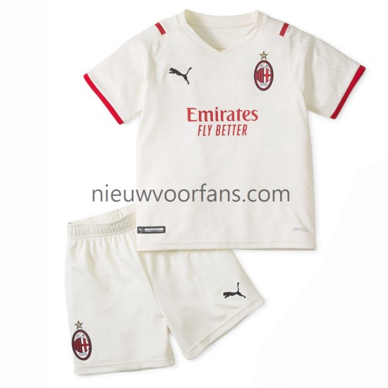 AC Milan Kind Shirt met Bedrukking Uit 2021-2022 Korte Mouw
