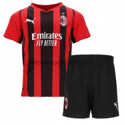 AC Milan Kind Shirt met Bedrukking Thuis 2021-2022 Korte Mouw