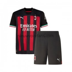 AC Milan Kind Shirt met Bedrukking Thuis 2022-2023 Korte Mouw