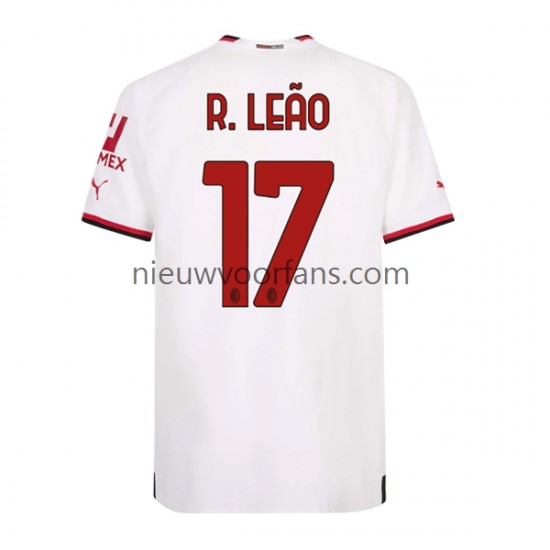 AC Milan Heren Shirt met Bedrukking Rafael Leao 17 Uit 2022-2023 Korte Mouw