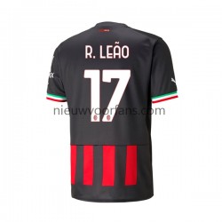 AC Milan Heren Shirt met Bedrukking Rafael Leao 17 Thuis 2022-2023 Korte Mouw