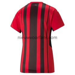 AC Milan Dames Shirt met Bedrukking Thuis 2021-2022 Korte Mouw