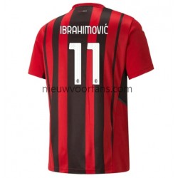 AC Milan Heren Shirt met Bedrukking Ibrahimović Zlatan 11 Thuis 2021-2022 Korte Mouw