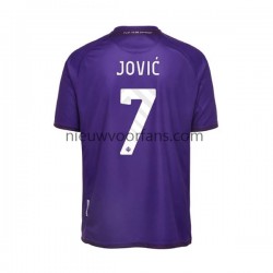 Fiorentina Heren Shirt met Bedrukking Jovic 7 Thuis 2022-2023 Korte Mouw