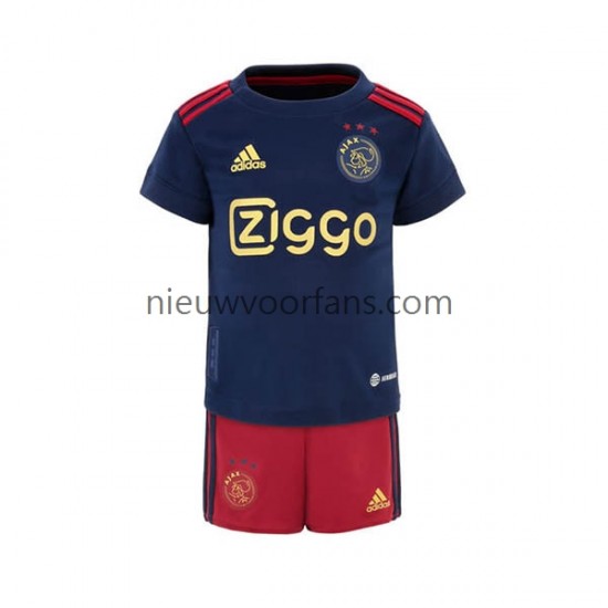 AFC Ajax Kind Shirt met Bedrukking Uit 2022-2023 Korte Mouw