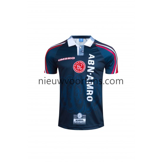 AFC Ajax Heren Shirt met Bedrukking 1997-1998 Retro Uit Korte Mouw