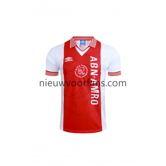 AFC Ajax Heren Shirt met Bedrukking  Retro Thuis 1994-1995 Korte Mouw