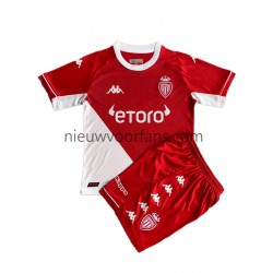AS Monaco Kind Shirt met Bedrukking Thuis 2021-2022 Korte Mouw