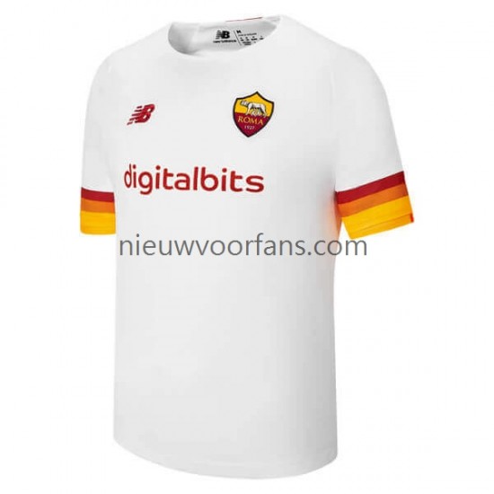 AS Roma Heren Shirt met Bedrukking Uit 2021-2022 Korte Mouw