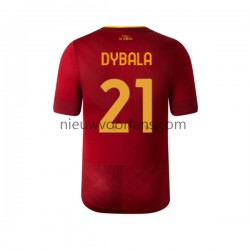 AS Roma Heren Shirt met Bedrukking Dybala 21 Thuis 2022-2023 Korte Mouw