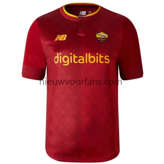 AS Roma Heren Shirt met Bedrukking Thuis 2022-2023 Korte Mouw