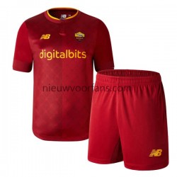 AS Roma Kind Shirt met Bedrukking Thuis 2022-2023 Korte Mouw