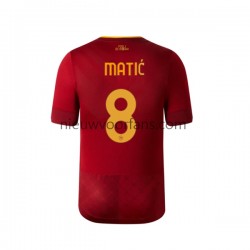 AS Roma Heren Shirt met Bedrukking Matic 8 Thuis 2022-2023 Korte Mouw