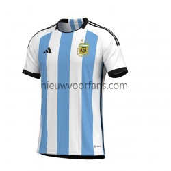 Argentinië Heren Shirt met Bedrukking Thuis WK 2022 Korte Mouw