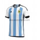 Argentinië Heren Shirt met Bedrukking Thuis WK 2022 Korte Mouw