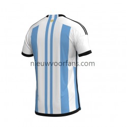Argentinië Heren Shirt met Bedrukking Thuis WK 2022 Korte Mouw